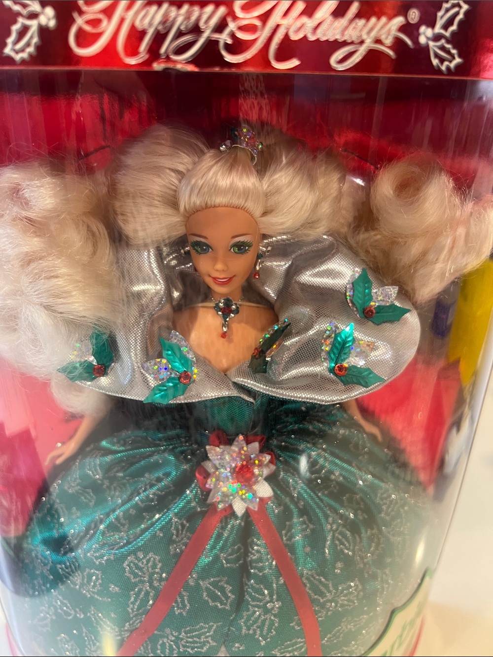 1995 Mattel Happy Holidays Barbie Doll poster, and rain check certificate - Picture 6 of 7